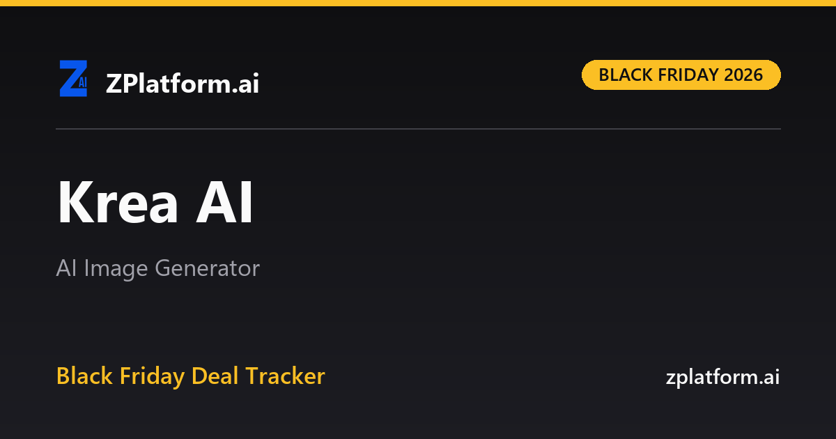 Krea AI Black Friday 2026 deal