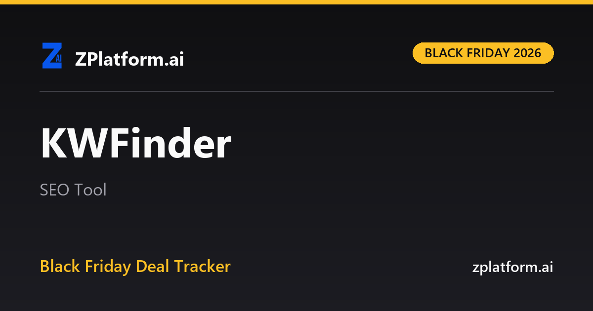KWFinder Black Friday 2026 deal