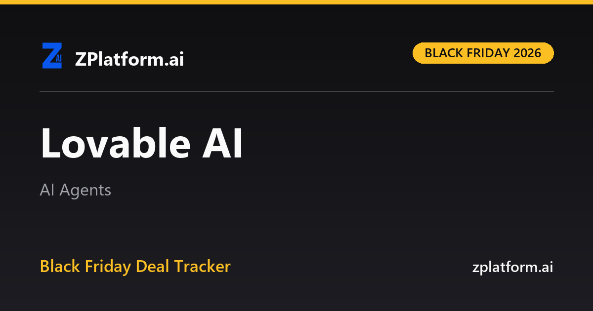 Lovable AI Black Friday 2026 deal