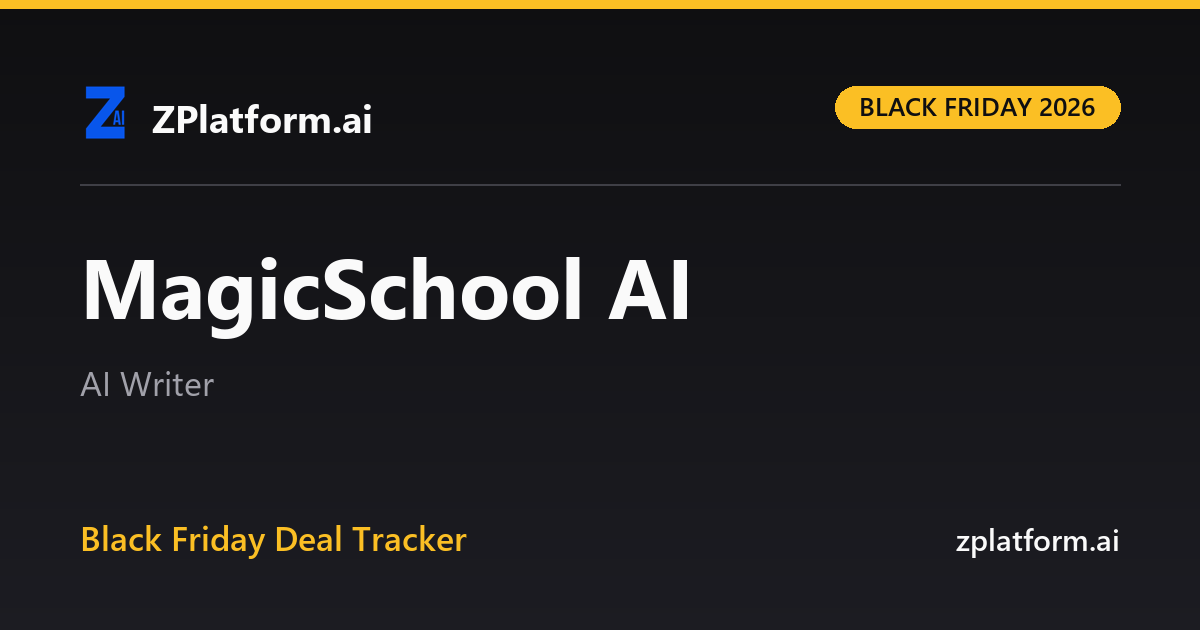 MagicSchool AI Black Friday 2026 deal