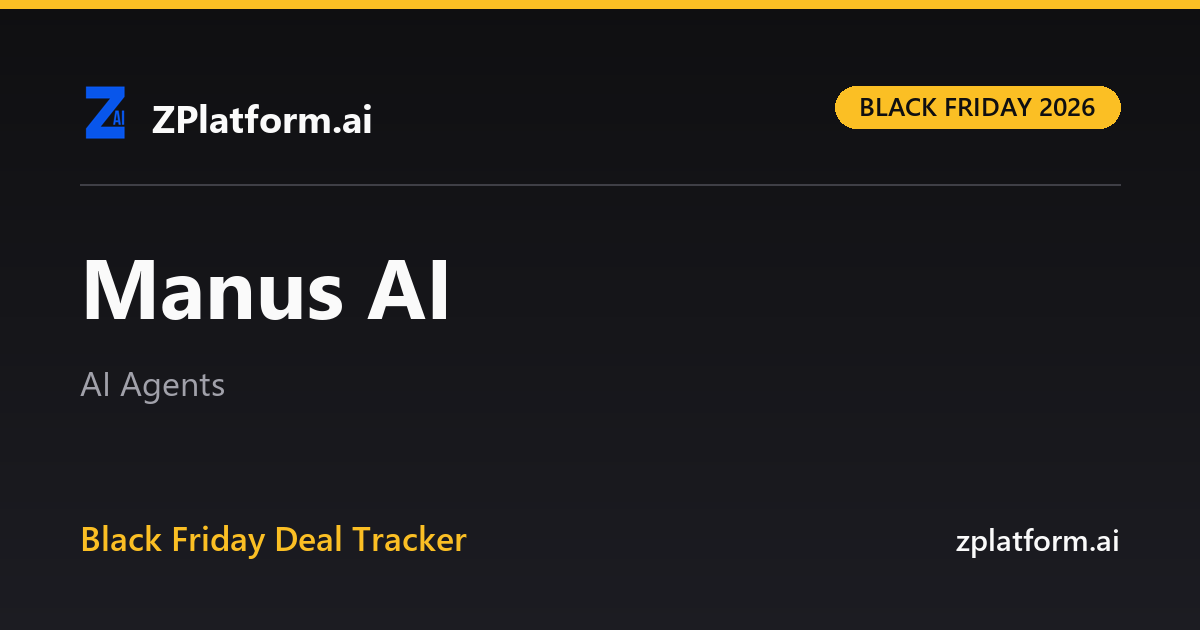 Manus AI Black Friday 2026 deal