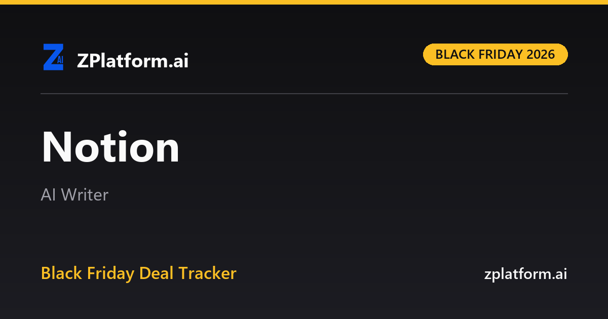 Notion Black Friday 2026 deal