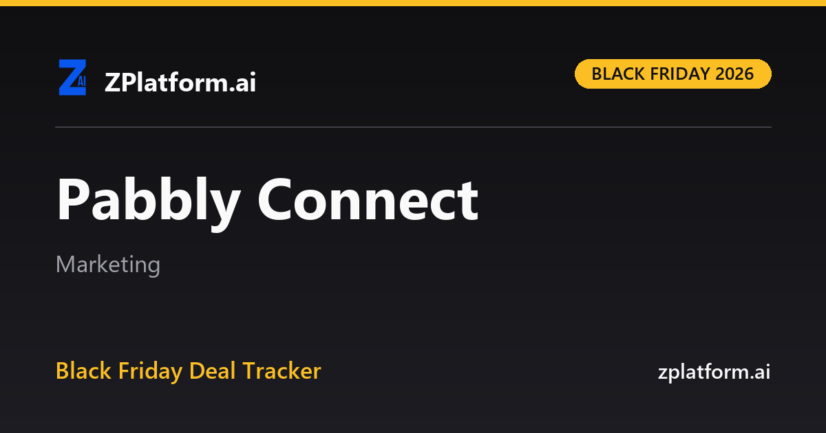Pabbly Connect Black Friday 2026 deal