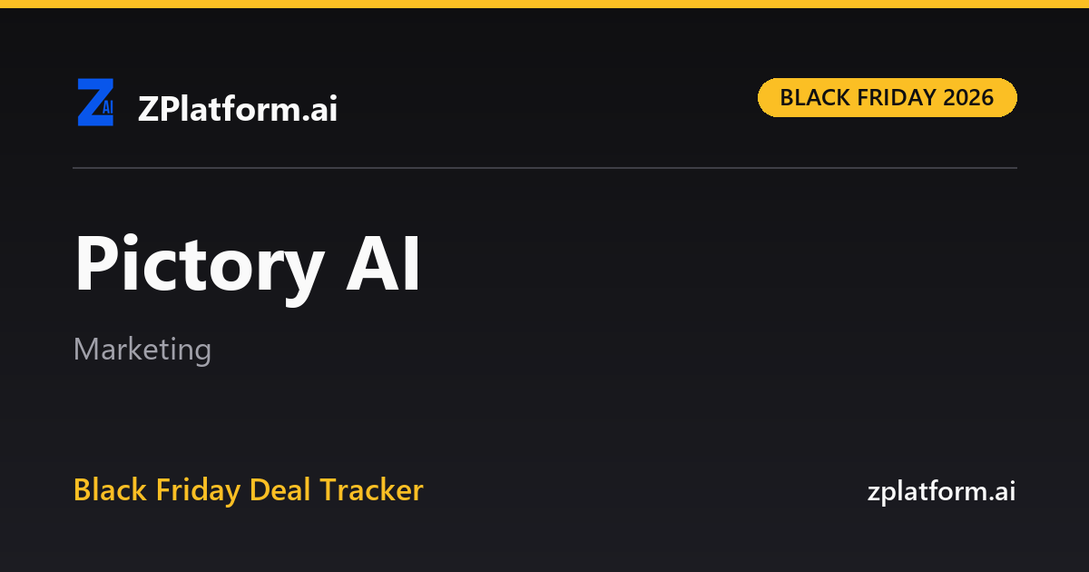 Pictory AI Black Friday 2026 deal
