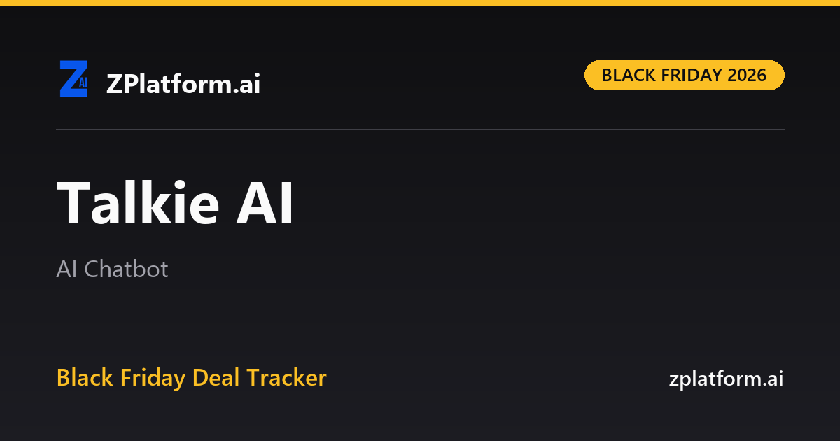 Talkie AI Black Friday 2026 deal