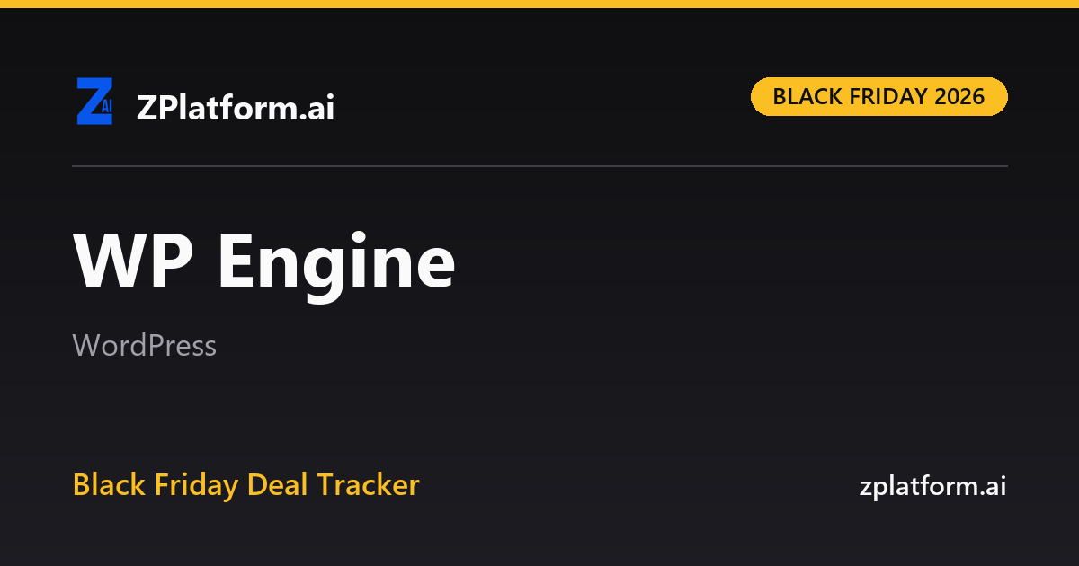 WP Engine Black Friday 2026 deal